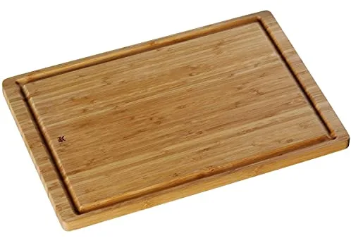 WMF Bambú - Tabla de Cortar de Madera de bambú, Tabla para Trinchar con Ranura para Jugo respetuosa con las Cuhcillas, 2 x 45 x 30 cm
