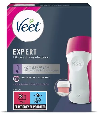 Veet Calentador de Cera, Roll-on cera, 1 Unidad (Paquete de 1)