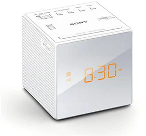 Sony ICF-C1 - Radio despertador con pantalla LED, blanco