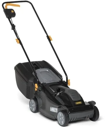 Alpina Cortacésped eléctrico BL 380 E, Ancho de corte 38 cm, Motor de 1400 W, Hasta 500 m², Altura de corte regulable en 3 posiciones, Bolsa de recogida de 40 l