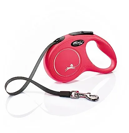 flexi® Classic S Cinta 5 m roja, correa extensible para perros hasta máx. 15 kg