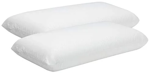 Pikolin Home - Almohada Viscoelástica 70 cm (2 Unidades), de Hotel - Adaptabilidad al Cuello, Hipoalergénica, Firmeza Alta, para Dormir de Lado, Doble Funda, Transpirable y Suave