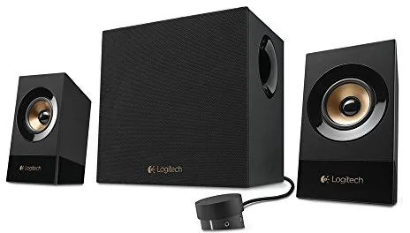 Logitech Z533 2.1 Sistema de Altavoces 2.1 con Subwoofer, Sonido Potente, 120W de Pico, Graves Potentes, Entradas Audio 3,5 mm/RCA, Multidispositivo, Enchufe EU, PC/PS4/Xbox/TV/Smartphone/Tablet