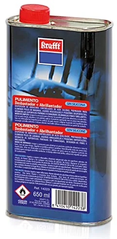 Krafft Pulimento Abrillantador para Eliminar Arañazos – Restaurador de Pintura para Coche – Sin Silicona – Apto para Talleres y Uso Particular – 650 ml