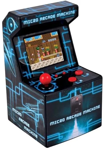 ITAL - Consola Mini Arcade recreativa portátil con 250 Juegos Perfecta para Regalo de niños y Adultos con diseño Retro (Azul)