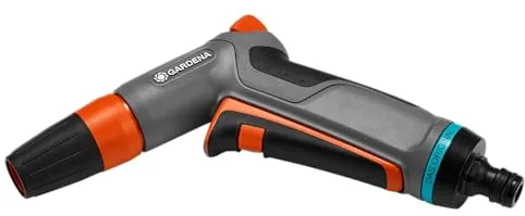 Gardena 18303-20 18303-20-Pistola Comfort Ideal para la Limpieza intensiva y riego con la Boquilla pulverizadora De Chorro Concentrado ha difuminado, Totalmente Regulable, embalado, multicolor