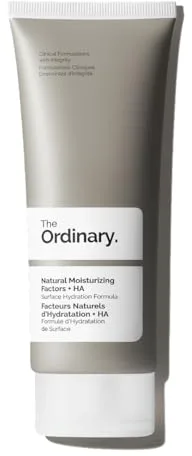 The Ordinary Natural Moisturizing Factors + HA, Factores Hidratantes Naturales + Ácido Hialurónico, Crema hidratante facial ligera para reforzar la barrera cutánea e hidratar la piel, 100 ml