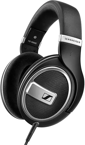 Sennheiser HD 599 - Auriculares Abiertos, Edición Especial, Refinación Acústica Ergonómica (E.A.R.), con Almohadillas Suaves y Reemplazables, Negro, Alámbrico