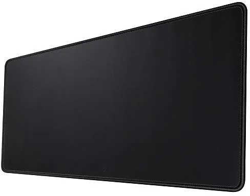 HIHUHEN XXL tamaño Grande Alfombrilla para ratón y Ordenador Juegos Alfombrilla de ratón Almohadilla de DEST (60x30 Black001)