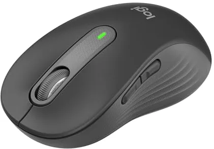Logitech Signature M650 L ratón inalámbrico de tamaño Normal - para Manos Grandes, 2 años de Pila, clics silenciosos, Botones Personalizables, Bluetooth, PC/Mac/multidispositivo/Chromebook - Gris