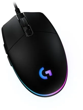 Logitech G G203 LIGHTSYNC Ratón Gaming con Iluminación RGB Personalizable, 6 Botones Programables, Captor 8K para Gaming, Seguimiento de hasta 8,000 dpi, Ultra-Ligero - Negro