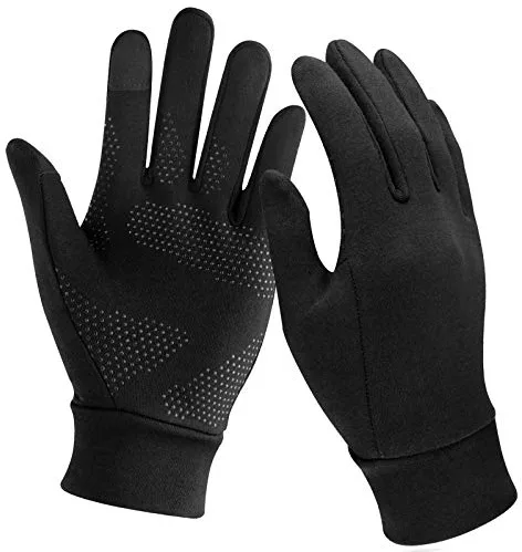 Unigear Guantes Running para Pantalla Táctil - Primera Capa para Actividades al Aire Libre, Senderismo, Corriendo, Viajes, Carrera, Ciclismo - Otoño e Invierno o Forro de Ciclismo