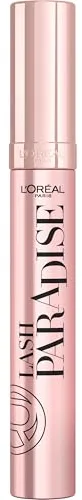 L'Oréal Paris Máscara de Pestañas Voluminizadora Lash Paradise, con Aceite de Ricino, Negro