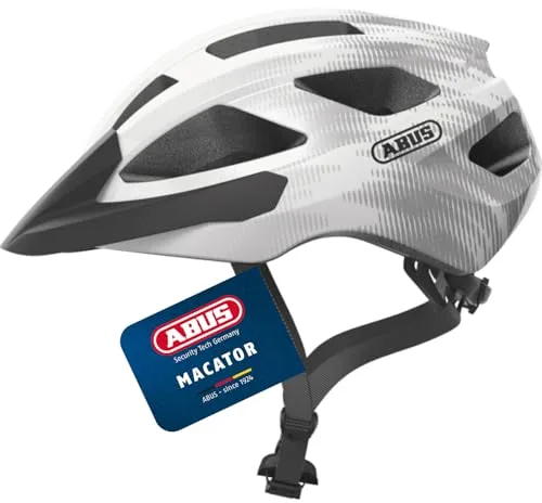 ABUS Casco de ciclismo de carretera Macator - casco de ciclismo deportivo para principiantes - también para usuarios con coleta - para hombres y mujeres
