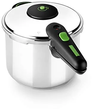 MONIX Presto Olla a presión, 7 litros, acero inoxidable 18/10, apto para todo tipo de cocina incluida inducción