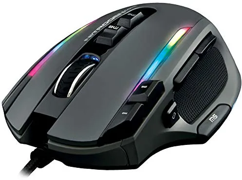 The G-Lab Kult NITROGEN Core Mouse Gaming con cable de Alto Rendimiento - Sensor Óptico Avago 10,000 DPI, RGB, Peso ajustable, 11 Botones Programables, Ultraligero, Compatible con PC/PS4/Xbox One