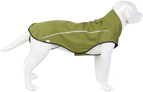 Milla de Vida Alta | Chubasquero para Perros | Ropa para Mascotas Ajustable e Impermeable | Chaqueta Impermeable Ligera con Raya Reflectante | Fácil de Poner (Amarillo Lima, XS)