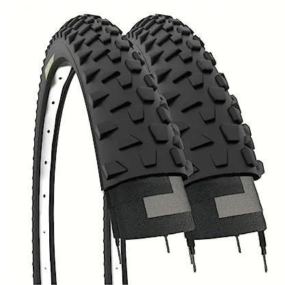 Ecovelo' 2 neumáticos de Goma Negros para Bicicleta de montaña, 26 x 2,10 (54-559)