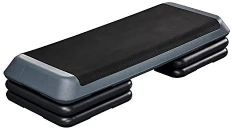 Yaheetech Steps Fitness Casa Step de Aeróbic Antideslizante Altura Adjustable en 11cm/16cm/21cm Stepper Fitness Profesional para Gimnasio Casa Carga 250kg 110x42cm