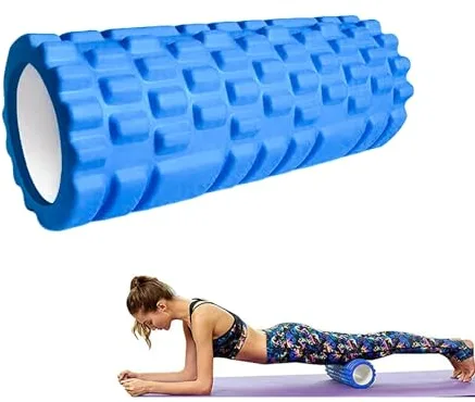 Rodillo Masajeador de Espuma para Terapia y Masaje Muscular, Pilates y Yoga. Fitness Foam Roller. Cilindro de Gomaespuma para Alivio de Dolores y Entrenamiento. 33x14cm