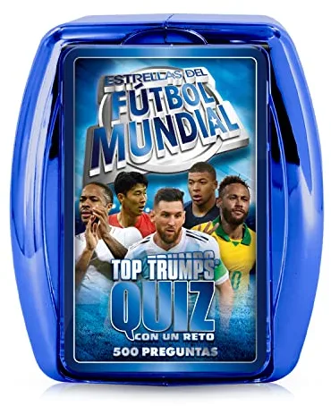 Top Trumps Quiz Jugadores De Fútbol - Juegos Infantiles: Trivia para 2+ Jugadores Desde 8 Años - ¡Adivina Preguntas sobre Tus Futbolistas Favoritos Y GANA! Ideal para Tu Colección De Fan.