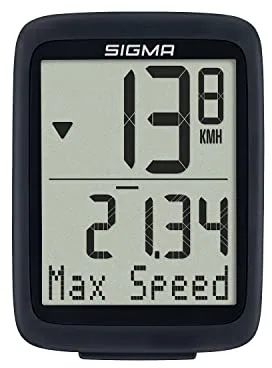 Sigma BC 10.0 WR | ciclocomputador con Cable con 10 Funciones | ciclocomputador con Cable | fácil de Usar con Botones Grandes y diseño Claro