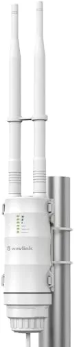 WAVLINK AC600 Repetidor WiFi Largo Alcance/Amplificador Larga Distancia Support PoE/Dual-Banda 2.4+5G/2 Antena WiFi Repeater Exterior…