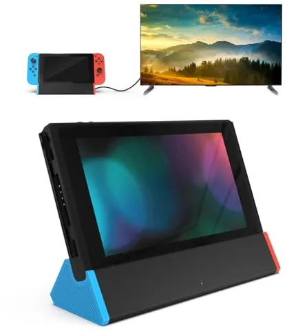 Switch TV Dock, SiWiQU Dock Switch Compatible con Nintendo Switch/Switch OLED con 4K HDMI Tipo C 2xUSB Puerto, Base Switch Repuesto Switch Dock Oficial Admite TV y Modo Escritorio [No para Switch 2]
