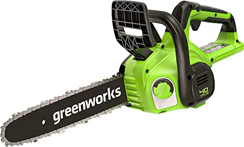 Greenworks Motosierra a batería G40CS30II, longitud de guía de cadena de 30 cm, velocidad 4,2 m/s, 2,6 kg, lubricador automático, sin batería ni cargador de 40 V, 3 años de garantía