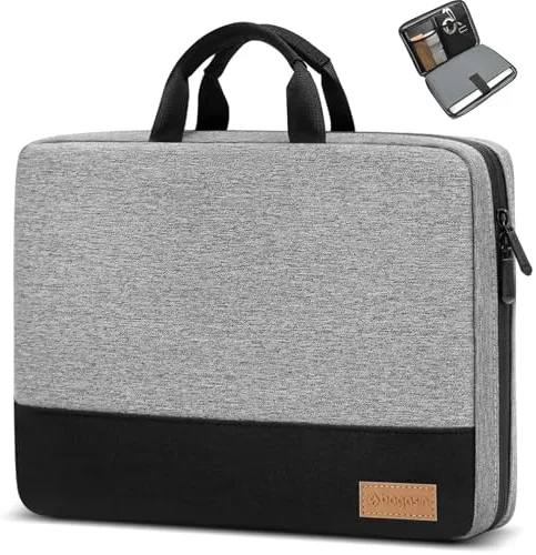 Bagasin Funda para Portátil, Funda Protectora de 15 15,6 16 Pulgadas Impermeable con Protección de 4 Capas, Bolsa de Transporte para Ordenador Compatible con MacBook, Portátil HP, DELL, Lenovo, ASUS