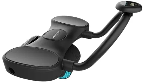 Cecotec Rodillo de Entrenamiento para Abdominales con Rebote automático y Soporte Codos Drumfit AB Fit Pro. Compacto y Ligero, Ancho 10cm, Esterilla Antideslizante y Acolchada, Máximo Peso 100Kg