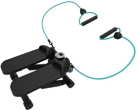 Cecotec Step Fitness Drumfit StepTrain 1000 Band. Stepper Fitness Casa con Pantalla LCD, 4 Niveles de Dificultad, Antideslizante y Resistente, Diseño Compacto, Límite de Peso 100 kg