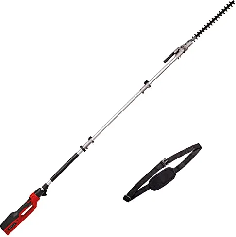 Einhell Cortasetos telescópico eléctrico GC-HH 9046 (900 W, Longitud de Corte 41,2 cm, Distancia Dental 20 mm, Alcance 1,97 m, Extensible hasta 2,60 m, Accesorio de poda inclinable)