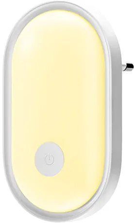 Alyvisun Luz Nocturna LED con Control Táctil, Lámpara de Noche Infantil con Sensor de Crepúsculo y Brillo Ajustable, Luz de Noche Plug-and-Play para Habitación del Bebé, Escalera, Pasillo, Cocina