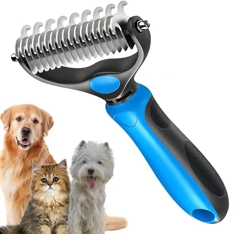 ACM Deslanador y Cepillo Para Perros y Gatos | Pelo Largo | Cuidado de Pelo | E-book Incluido