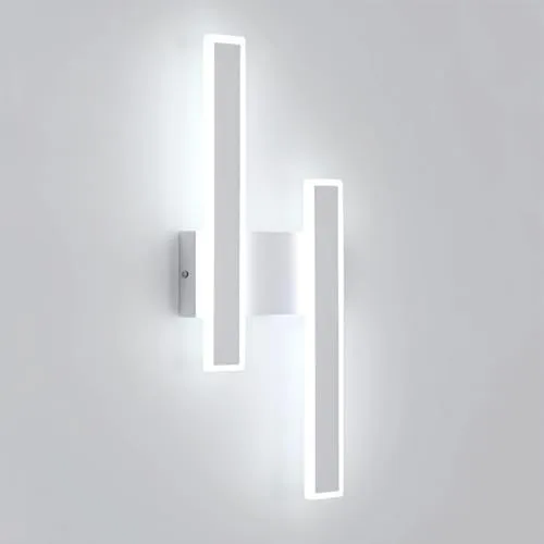 Comely Aplique LED de Pared Interior 32W 3600LM Blanco Lampara de Pared Led Moderna 6500K Apliques Luz Pared Interior para Sala de Estar Dormitorio Escaleras Pasillo