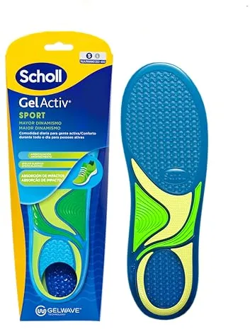 Dr. Scholl's Plantillas GelActiv Sport para Mujer - Para calzado deportivo, comodidad todo el día con, absorción de impactos y elasticidad con la tecnología GelWave -Talla 35,5-40,5