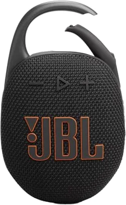 JBL Clip 5, Altavoz inalámbrico portátil con Bluetooth, resistente al agua y al polvo IP67, hasta 12h de reproducción y más con Playtime Boost activado, negro
