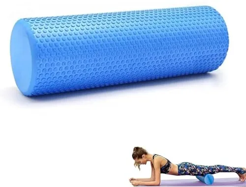 Rodillo Masaje Muscular. Fitness Rodillo de Espuma. Eva Foam Roller. Aliviar el Dolor, Entrenar los músculos, Masaje de Espalda, Piernas. 45x15cm