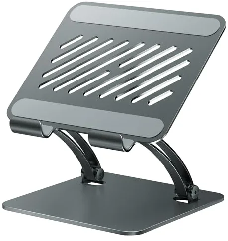 tounee Soporte para Tableta, Soporte de Escritorio de Aluminio Ajustable con Doble Varilla, Compatible con iPads, Tablets Surface, Monitores Portátiles, Kindle y Más (4,7-16,5