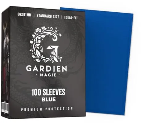 GARDIEN MAGIE – Protectores de tarjetas | Sobres protectores Magic The Gatherning, MTG 66 x 91 mm azul opaco | 100 bolsas