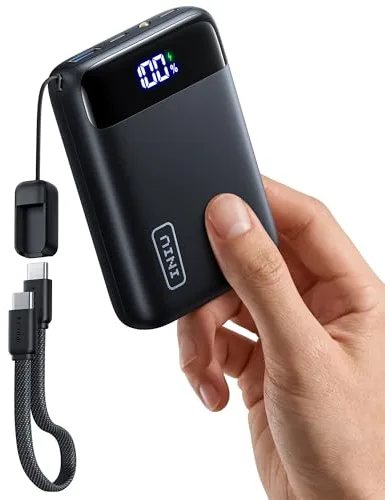 INIU Power Bank, Ultrapequeño 20000mAh 22,5W PD3.0 QC4.0 Bateria Externa Carga Rapida, USB C Input & Output Bateria Portatil, Powerbank Compatible con iPhone 17 16 15 14 Pro MAX Plus, Samsung, Xiaomi
