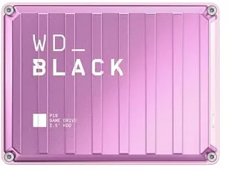 WD_Black P10 2TB Game Drive, Almacenamiento portátil HDD, USB 3.2 Gen 1, hasta 130 MB/s, Compatible con PlayStation, Xbox y PC, Subscripción gratuia de 1 Mes de Discord Nitro, Rosa
