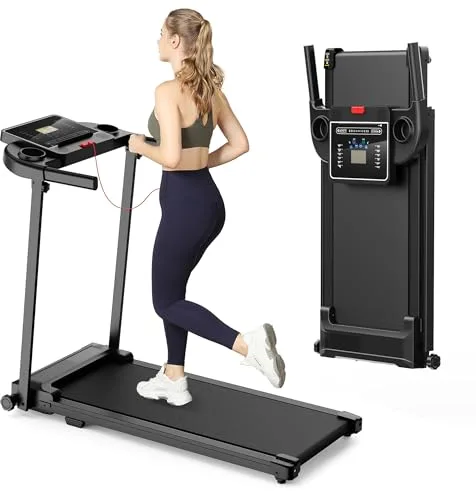 Cinta de Correr Plegable Andar - Caminadora Electrica para Casa con Pantalla LCD Treadmill for Home 3 en 1 Walking Pad Compact Portable Under Desk Running para el hogar y la Oficina 100KG