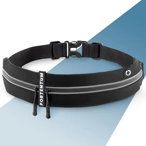 PORTENTUM Riñonera Running Deportiva - Cinturon Running Mujer y Hombre - Porta Movil Running (Cualquier Smartphone) - Walking