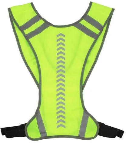 eModwey Chalecos Reflectantes Advertencia, Chaleco de Seguridad Reflectante, Ropa Reflectora Caminar Hombres y Mujeres Ajustable, Ideal para Correr, Ciclismo, Caminar y Actividades Nocturnas