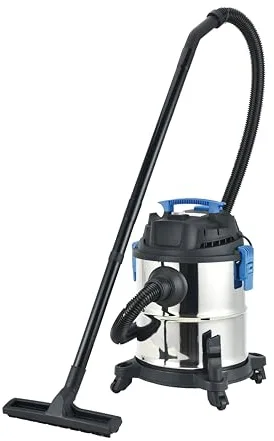 Bikain - Aspiradora 3 en 1 - Líquido, Cenizas y Polvo - Alta Potencia 1200W - Función Soplador - 15 litros - Aspiradora de Agua y en Seco con Ruedas - para Tapicerías, Coche, Suelos y Exteriores