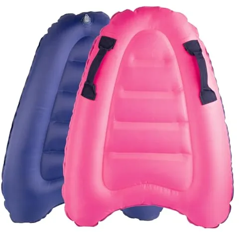 Bubuny Tabla de Bodyboard Hinchable portátil para niños con Asas, Plegable, 75 x 65 x 15 cm, Tabla de Surf para niños, para Playa, Surf, Piscina, natación, Verano, Deportes acuáticos