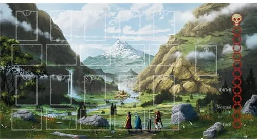 Juegorama | Tapete Neopreno Héroes de Tenefyr Cosido | Tapete para jugarlo con Héroes de Tenefyr el Juego de Mesa.