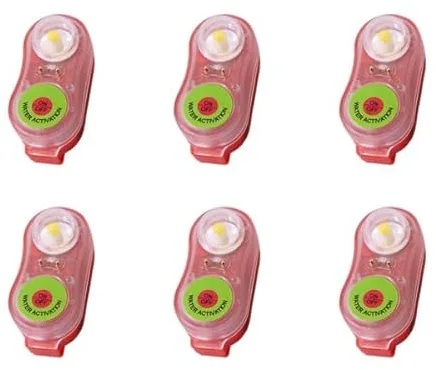 Gokelomg 6X Chaleco de Rescate, Luz LED, Flash de Chaleco Salvavidas, para Supervivencia de Emergencia en el Agua